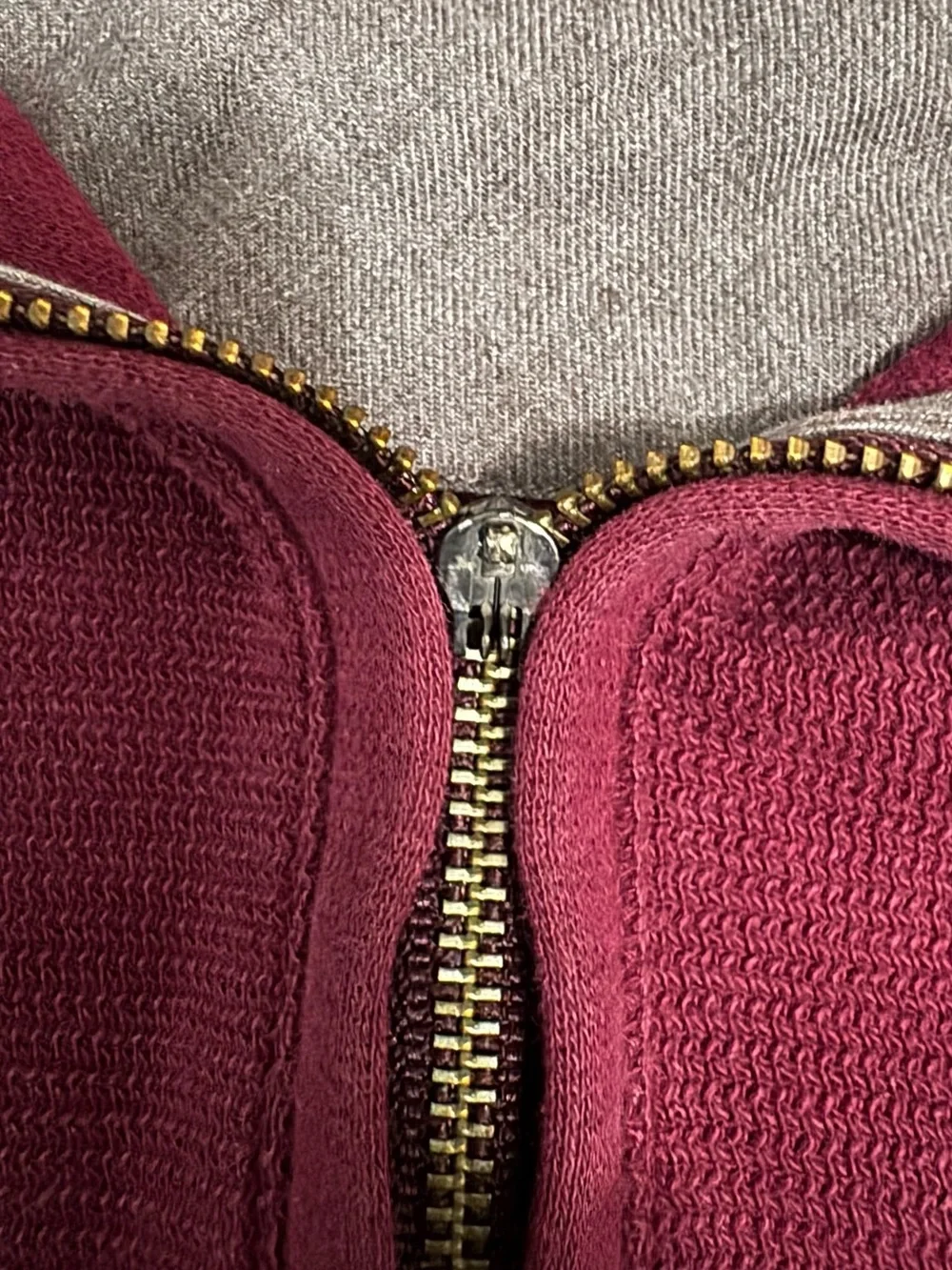 Banana Republic Zip-Up Sweater - Burgundy
